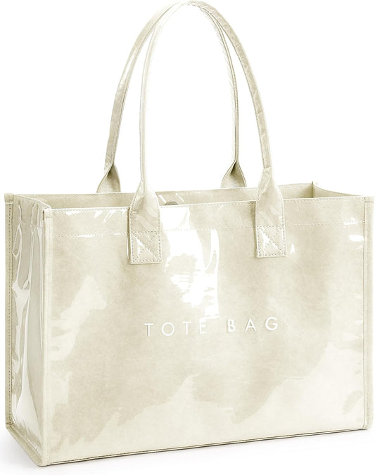 Custom PVC Kraft Paper Tote Bag with Top Handle