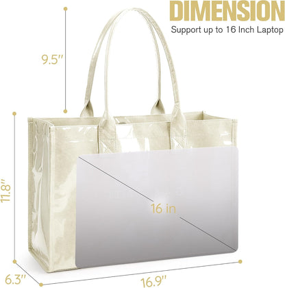 Custom PVC Kraft Paper Tote Bag with Top Handle