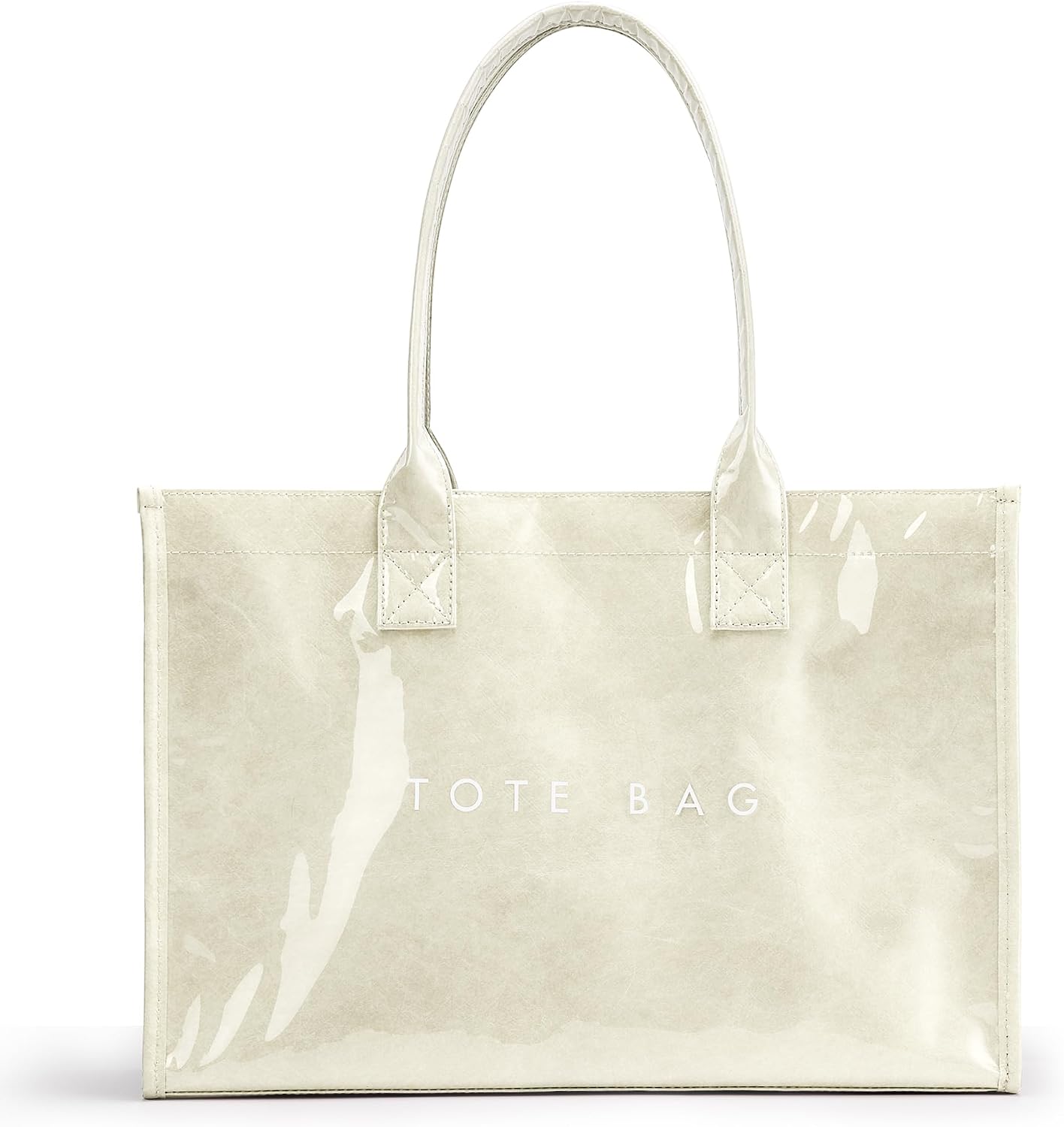 Custom PVC Kraft Paper Tote Bag with Top Handle