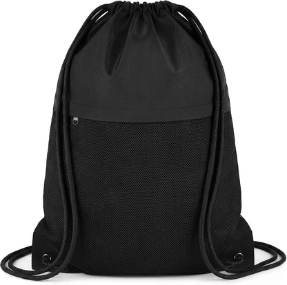Custom Sports Drawstring Backpack with Mesh Pocket
