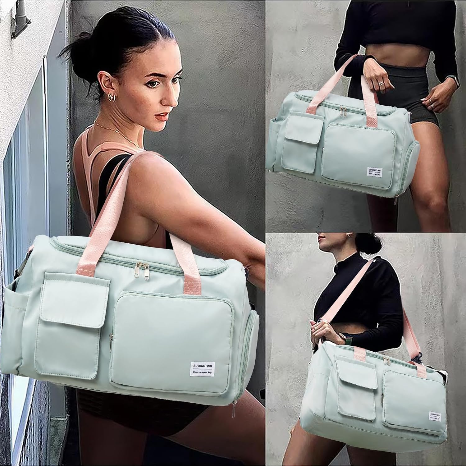 Custom Sports Duffel Bag with Shoe Compartment