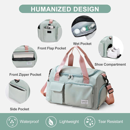 Custom Sports Duffel Bag with Shoe Compartment