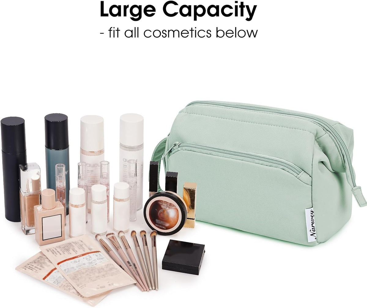 Custom Travel Cosmetic Bag with Wide Open Structure