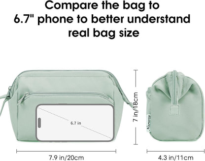 Custom Travel Cosmetic Bag with Wide Open Structure