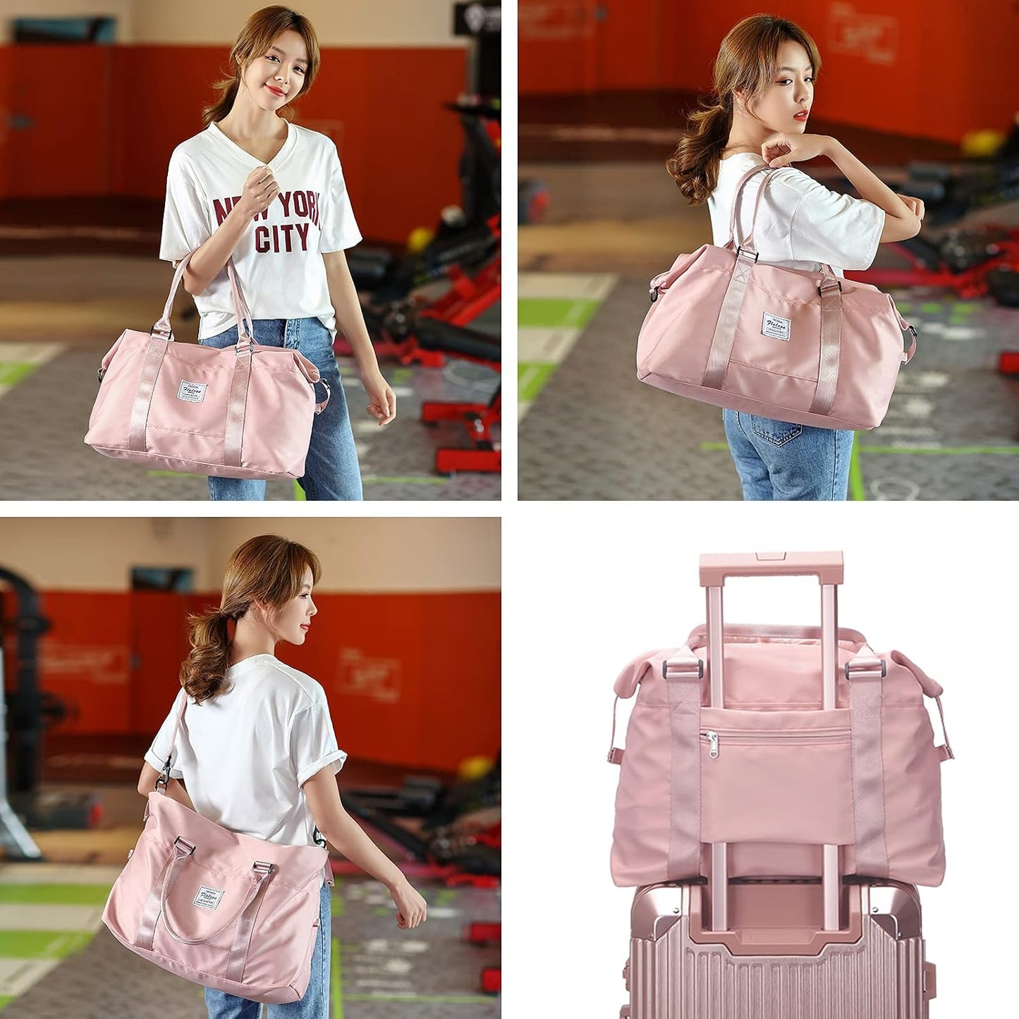 Custom Travel Duffel Bag with Wet Pocket