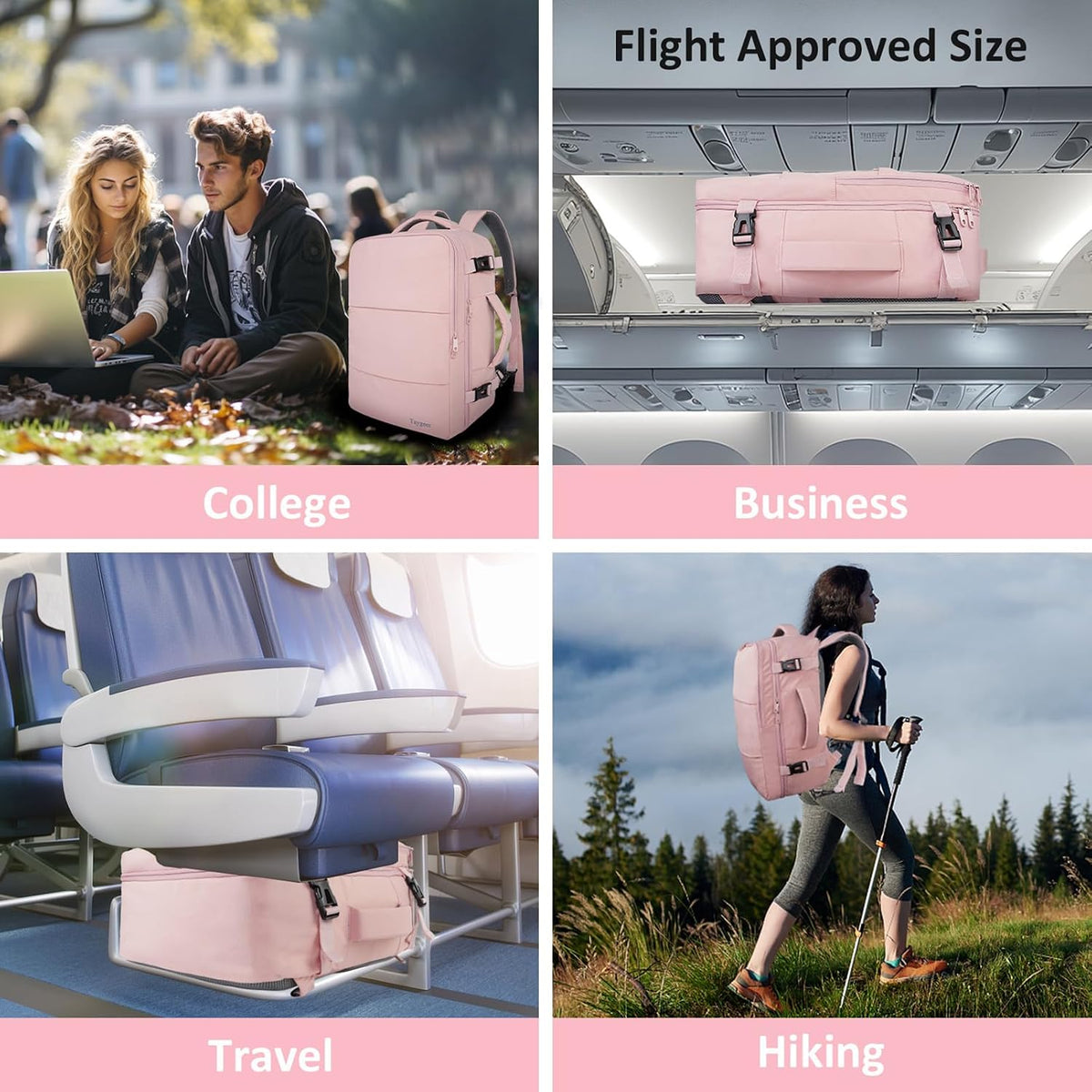 Custom Travel Laptop Backpack with Carry-On Compartments