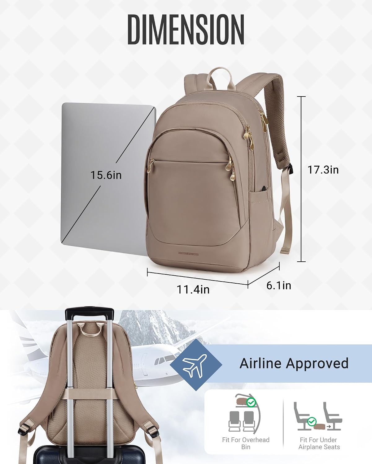 Custom Travel Laptop Backpack with Multiple Compartments