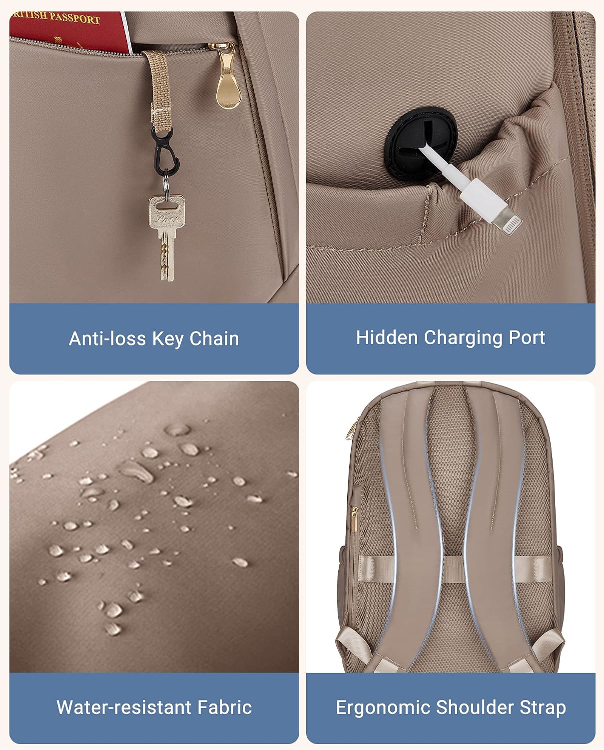 Custom Travel Laptop Backpack with Multiple Compartments
