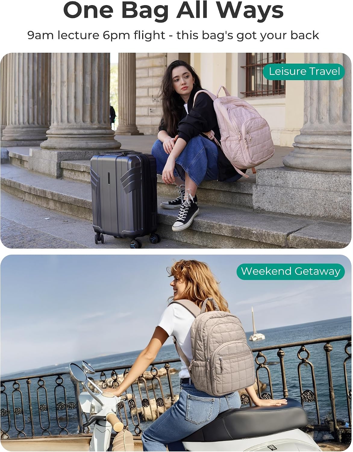 Custom Travel Laptop Backpack with Organized Compartments