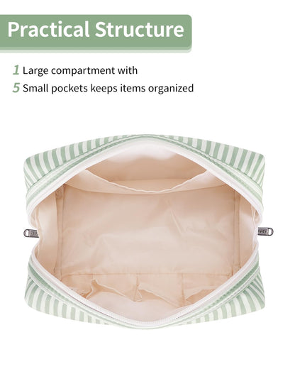 Custom Travel Toiletry Cosmetic Bag with Zipper