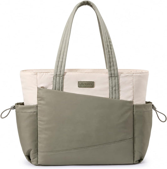 Custom Travel Tote Bag with Zipper and Laptop Compartment