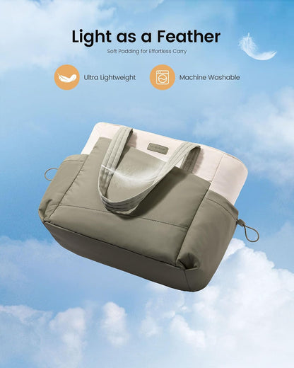 Custom Travel Tote Bag with Zipper and Laptop Compartment