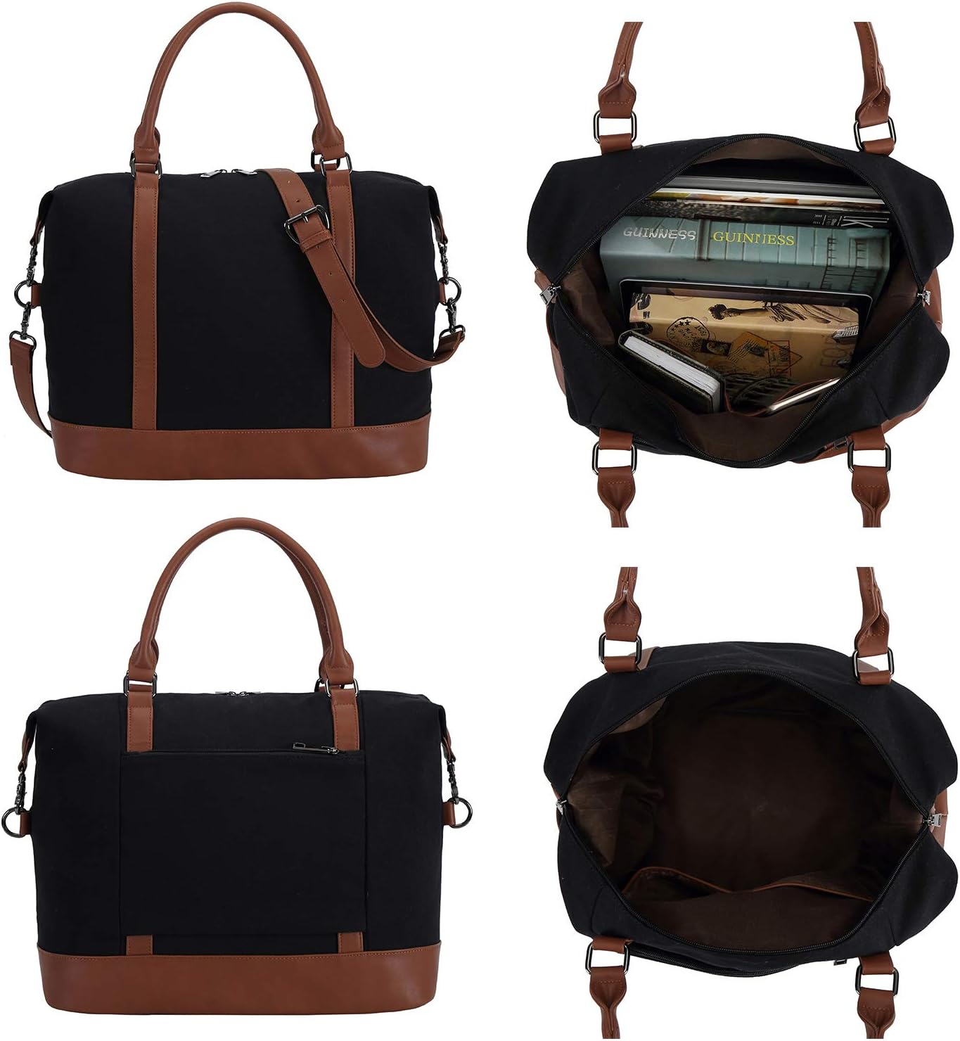 Custom Travel Weekender Tote Bag with Zipper and Trolley Sleeve