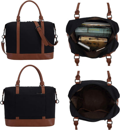 Custom Travel Weekender Tote Bag with Zipper and Trolley Sleeve