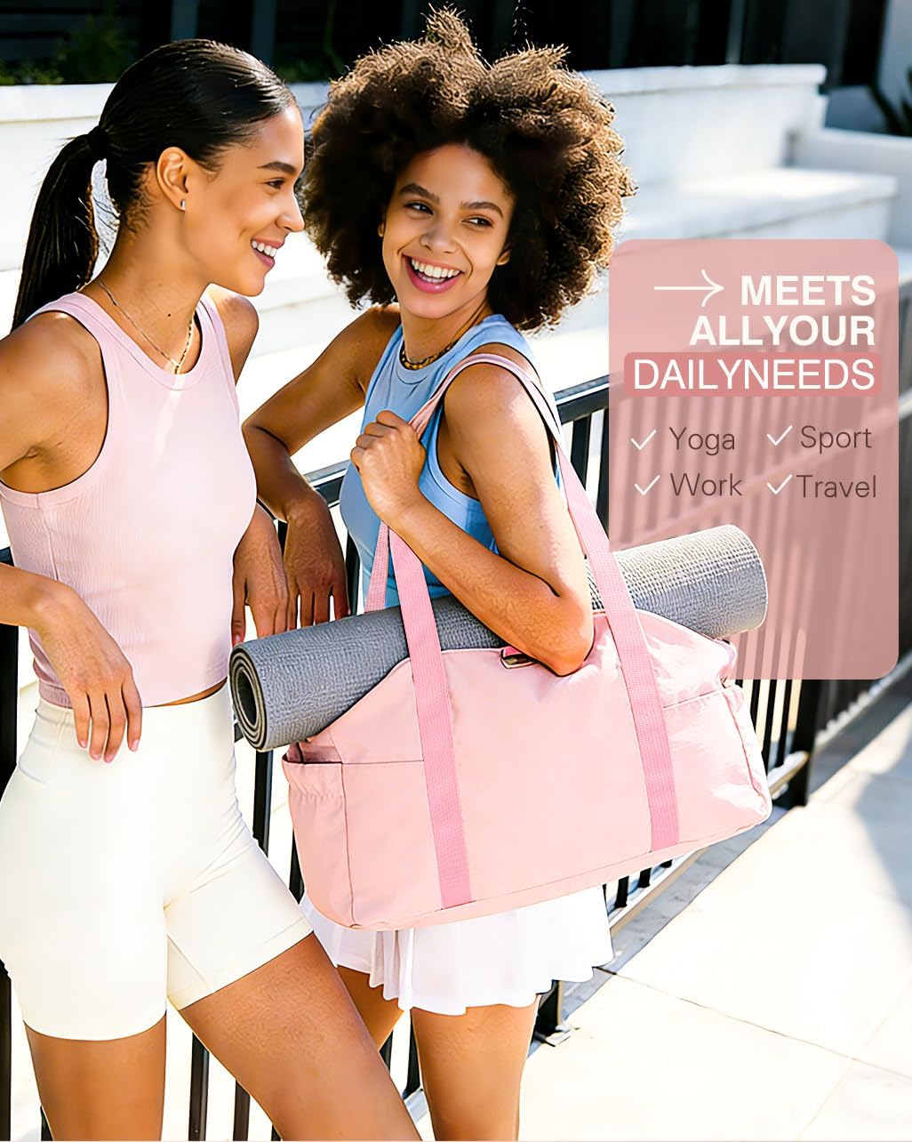 Custom Travel Zipper Tote Bag with Laptop Compartment