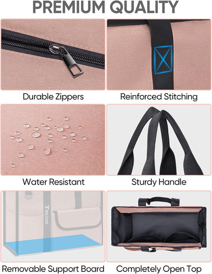 Custom Utility Tote Bag with Zipper Closure