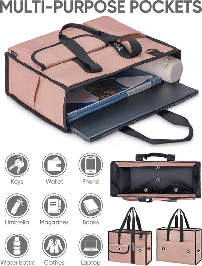 Custom Utility Tote Bag with Zipper Closure