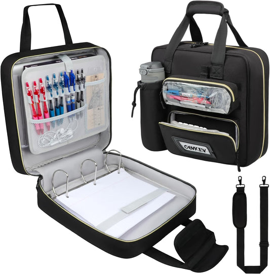 Custom Zipper Binder Bag with Detachable Pen Case