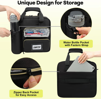 Custom Zipper Binder Bag with Detachable Pen Case