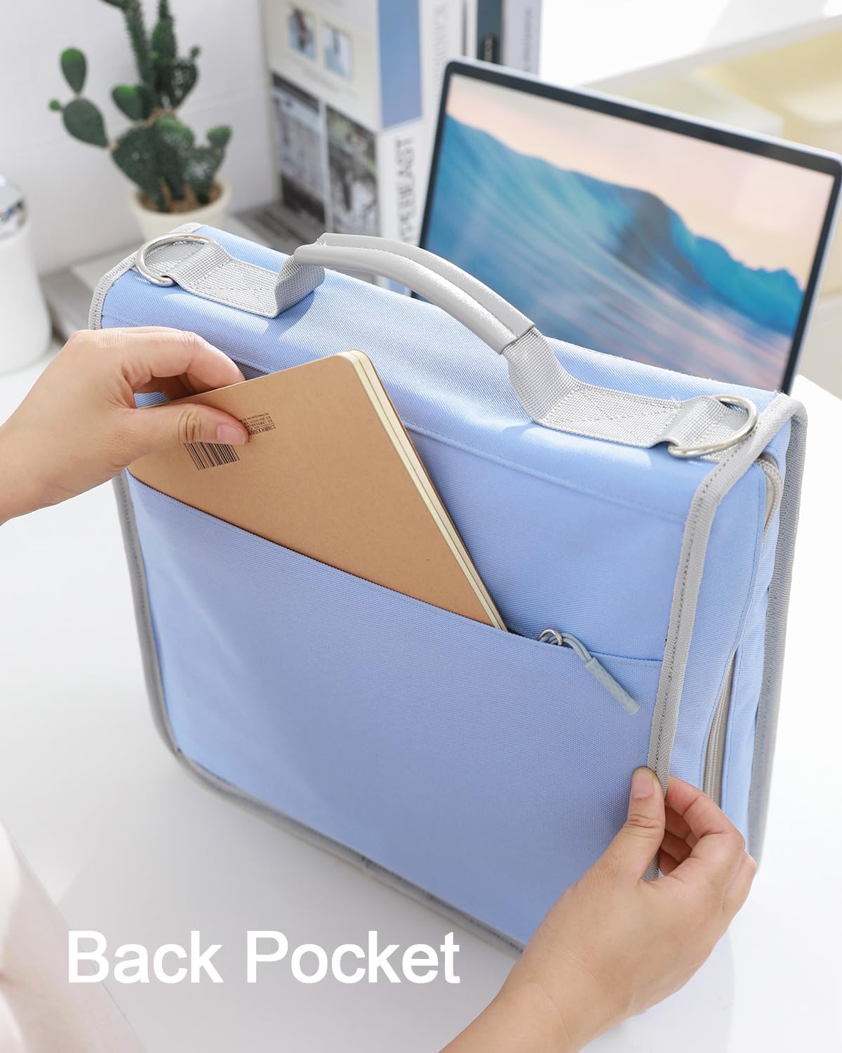 Custom Zipper Binder Bag with Shoulder Strap