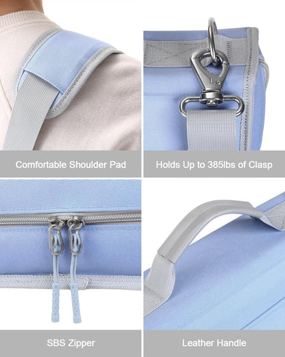 Custom Zipper Binder Bag with Shoulder Strap